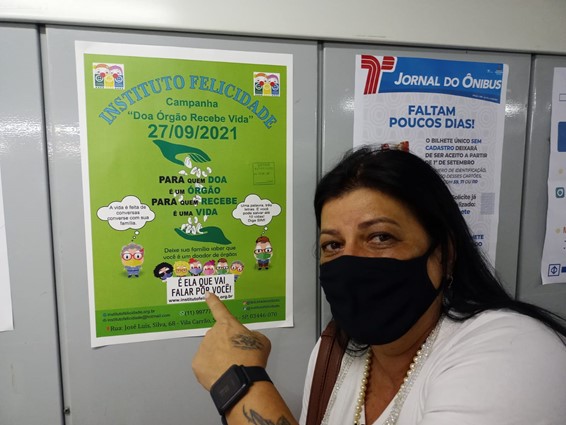 A campanha “DOA ORGÃO RECEBE VIDA” chegou no Metro de São Paulo!
